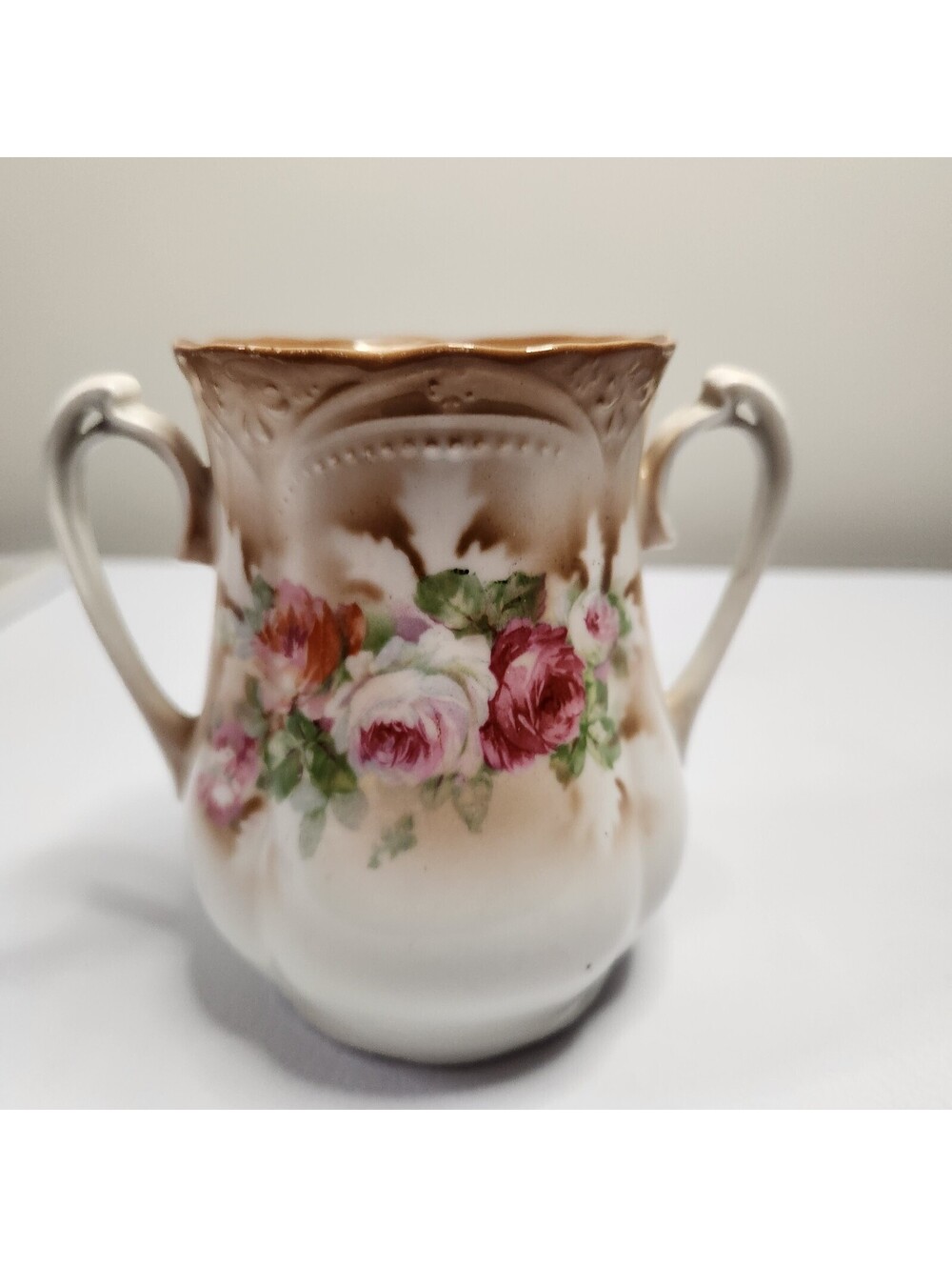 Vintage Germany Two Handled Floral Vase